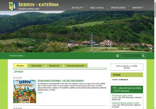 Zobrazit webové stránky Obecní úřad Šebrov-Kateřina