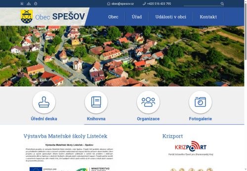 Zobrazit webové stránky Obecní úřad Spešov