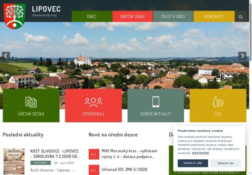Zobrazit webové stránky Obecní úřad Lipovec