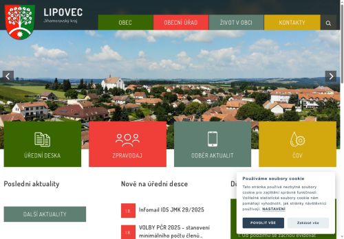 Zobrazit webové stránky Obecní úřad Lipovec