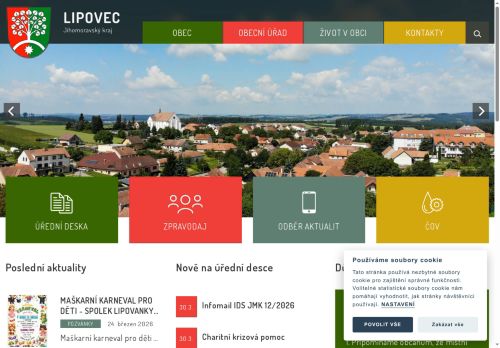 Zobrazit webové stránky Obecní úřad Lipovec