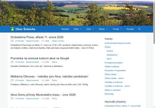 Zobrazit webové stránky Obecní úřad Šošůvka