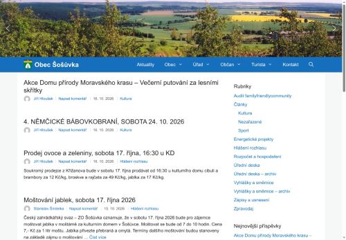 Zobrazit webové stránky Obecní úřad Šošůvka
