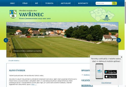 Zobrazit webové stránky Obecní úřad Vavřinec