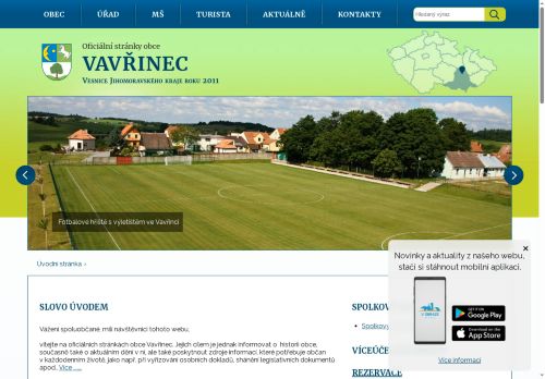 Zobrazit webové stránky Obecní úřad Vavřinec