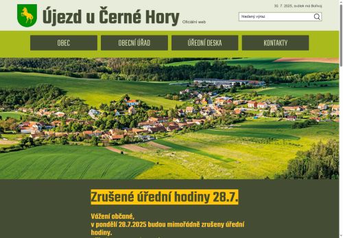 Zobrazit webové stránky Obecní úřad Újezd u Černé Hory