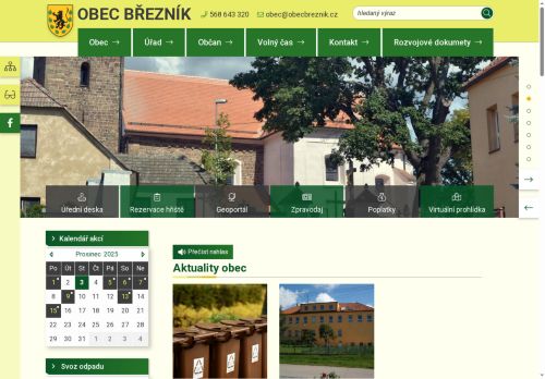 Zobrazit webové stránky Obecní úřad Březník