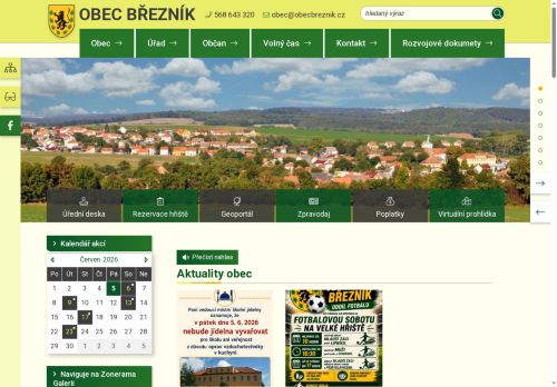 Zobrazit webové stránky Obecní úřad Březník