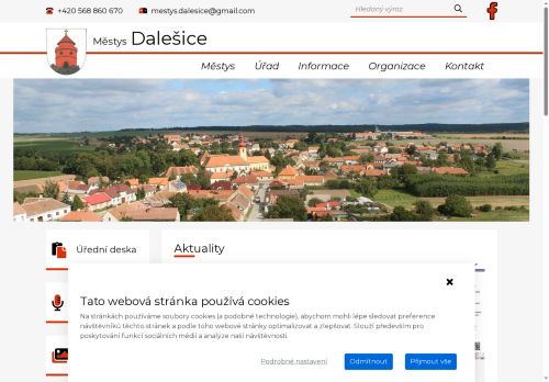 Zobrazit webové stránky Úřad městyse Dalešice
