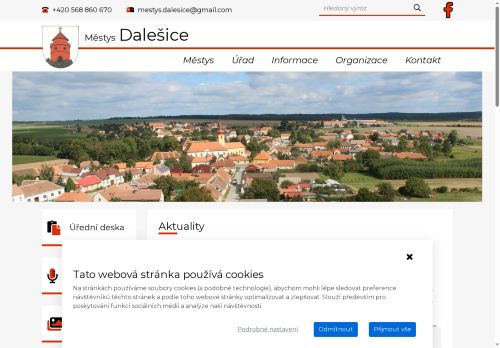 Zobrazit webové stránky Úřad městyse Dalešice
