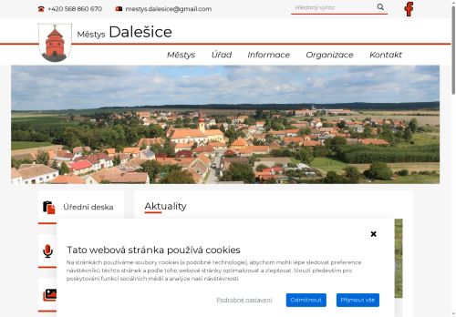 Zobrazit webové stránky Úřad městyse Dalešice