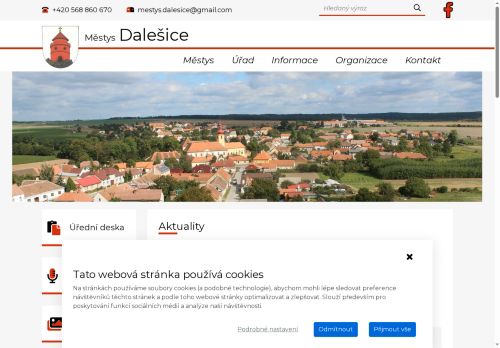 Zobrazit webové stránky Úřad městyse Dalešice