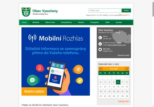 Zobrazit webové stránky Obecní úřad Vysočany