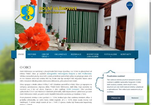 Obec Dolní Vilémovice nabízí práci na pozici Hlavní účetní v obci Dolní Vilémovice