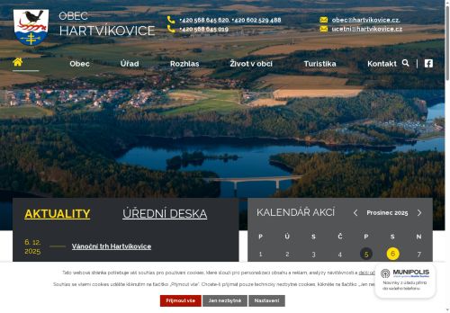 Zobrazit webové stránky Obecní úřad Hartvíkovice
