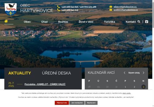 Zobrazit webové stránky Obecní úřad Hartvíkovice