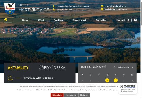 Zobrazit webové stránky Obecní úřad Hartvíkovice