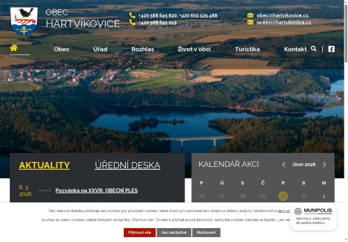 Zobrazit webové stránky Obecní úřad Hartvíkovice