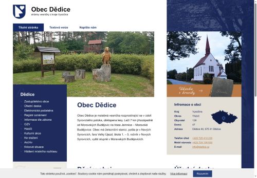 Zobrazit webové stránky Obecní úřad Dědice