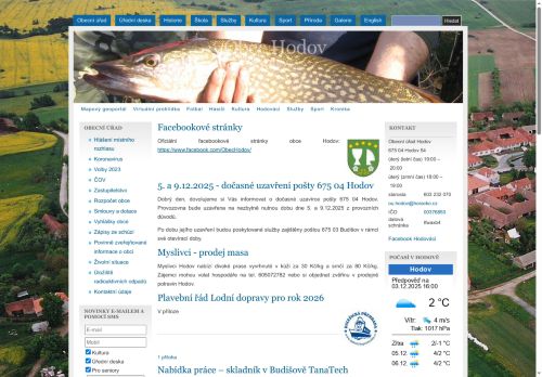 Mateřská škola Hodov, okres Třebíč, příspěvková organizace nabízí práci na pozici UČITEL/KA MATEŘSKÉ ŠKOLY v obci Hodov