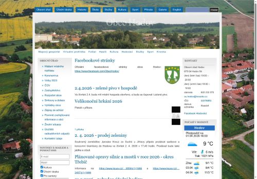 Zobrazit webové stránky Obecní úřad Hodov