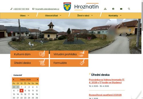 Zobrazit webové stránky Obecní úřad Hroznatín