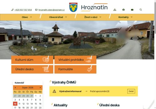 Zobrazit webové stránky Obecní úřad Hroznatín