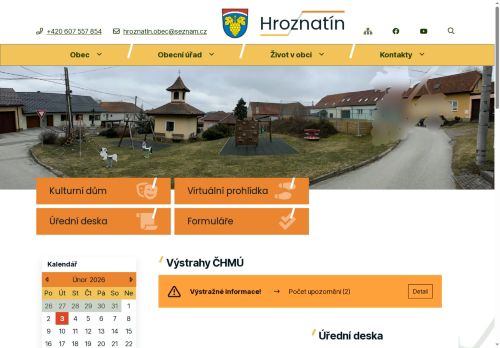 Zobrazit webové stránky Obecní úřad Hroznatín