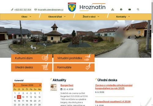 Zobrazit webové stránky Obecní úřad Hroznatín