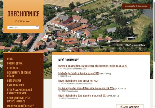 Zobrazit webové stránky Obecní úřad Hornice