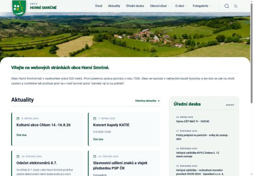 Zobrazit webové stránky Obecní úřad Horní Smrčné
