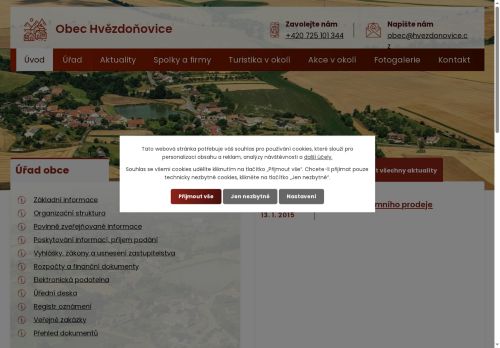 Zobrazit webové stránky Obecní úřad Hvězdoňovice
