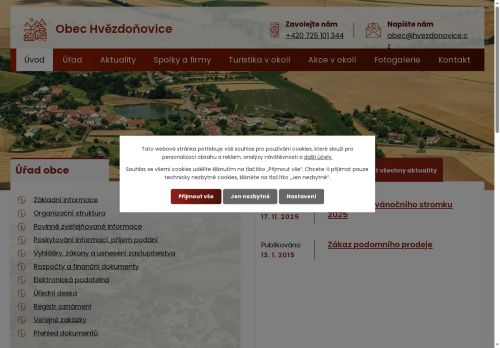 Zobrazit webové stránky Obecní úřad Hvězdoňovice