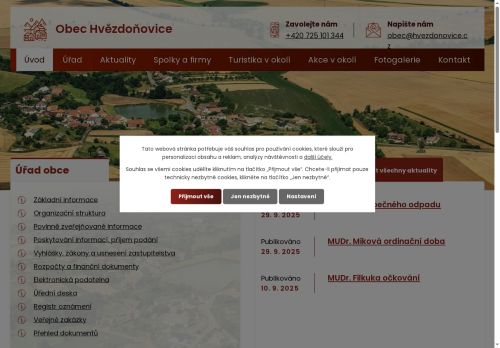Zobrazit webové stránky Obecní úřad Hvězdoňovice