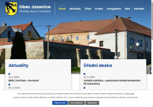 Zobrazit webové stránky Obecní úřad Jasenice