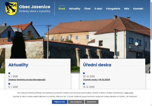 Zobrazit webové stránky Obecní úřad Jasenice