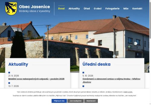 Zobrazit webové stránky Obecní úřad Jasenice