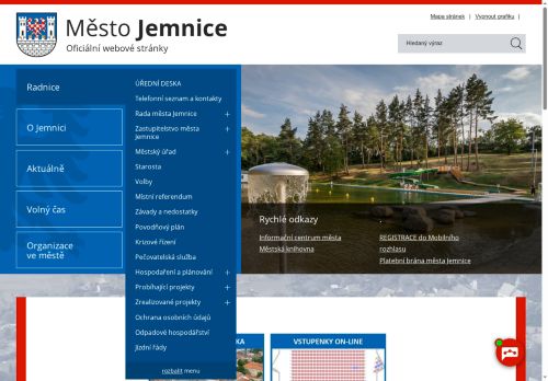 Zobrazit webové stránky Městský úřad Jemnice