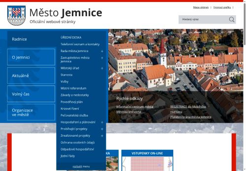 Zobrazit webové stránky Městský úřad Jemnice