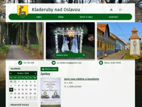 Obecní úřad Kladeruby nad Oslavou