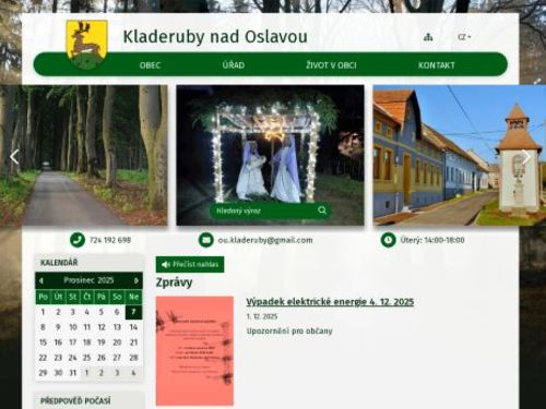 Obecní úřad Kladeruby nad Oslavou