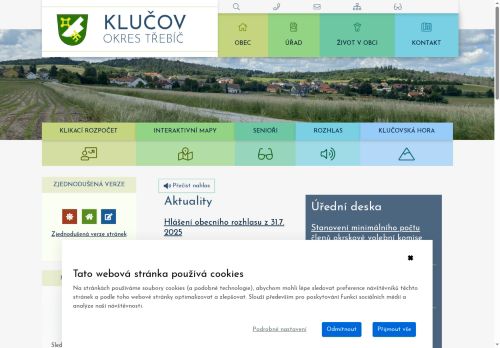 Zobrazit webové stránky Obecní úřad Klučov
