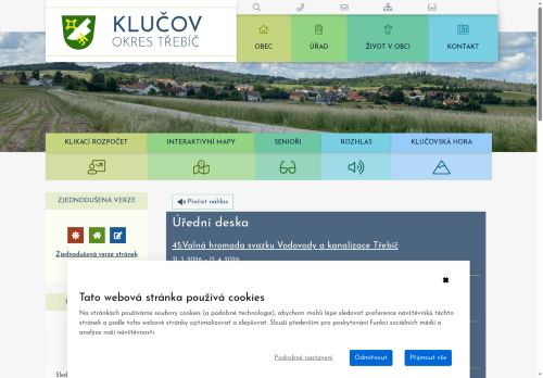 Zobrazit webové stránky Obecní úřad Klučov