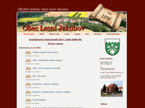 Obecní úřad Lesní Jakubov