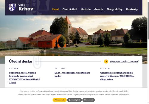 Zobrazit webové stránky Obecní úřad Krhov