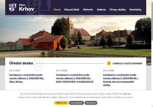 Zobrazit webové stránky Obecní úřad Krhov