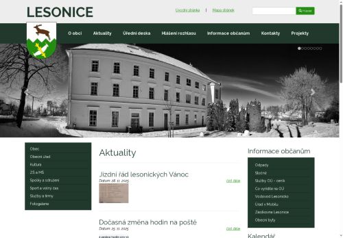 Zobrazit webové stránky Obecní úřad Lesonice