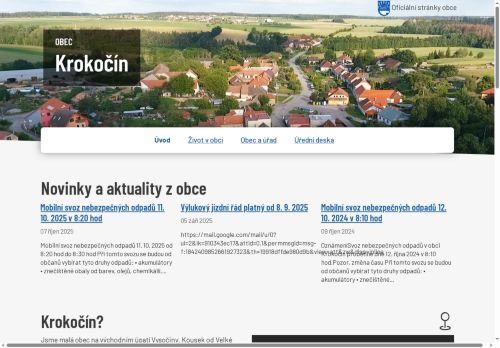 Zobrazit webové stránky Obecní úřad Krokočín