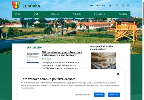 Zobrazit webové stránky Obecní úřad Lesůňky