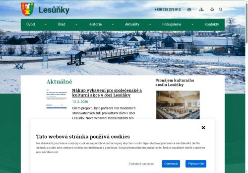 Zobrazit webové stránky Obecní úřad Lesůňky